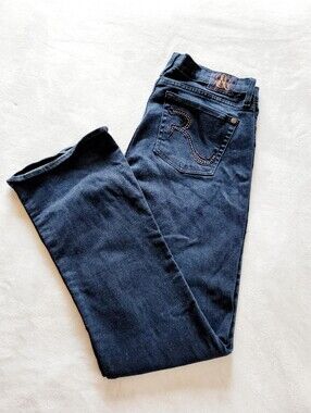 Rock & Republic Kasandra Bootcut Jeans Womens 16M Y2K Studded Dark Wash Denim